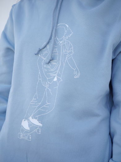 Imagem de Sweatshirt Organic Hooded Azul SKATER BOY NEW